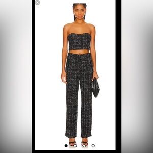 More To Come Black and White Tweed Fabric Set